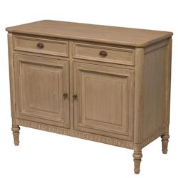 Buffet Prestige 2 portes -  Marron Rectangle Bois Amadeus 100x45 cm - marron Bois massif 3520071972503_0