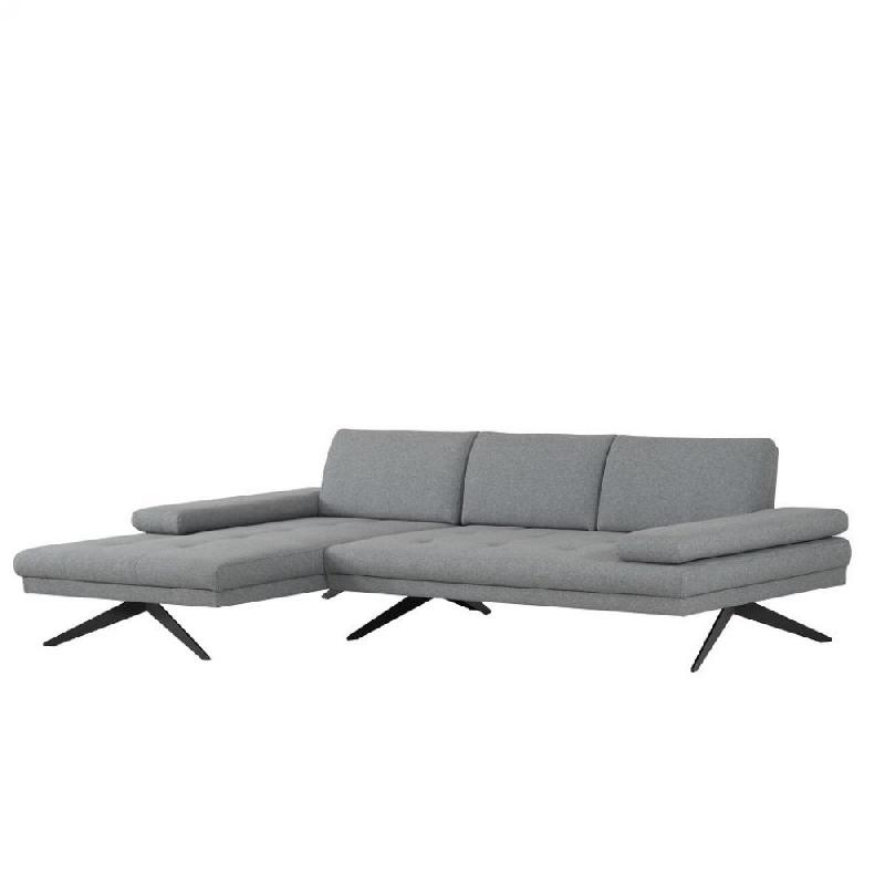 CANAPÉ ANGLE FERNIE DOUBLE PROFONDEUR MÉRIDIENNE GAUCHE TISSU GRIS 296 X 179 CM_0