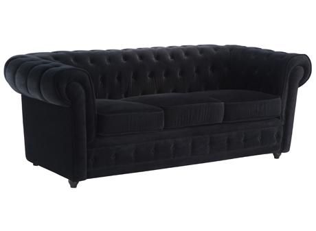 CANAPé TYPE CHESTERFIELD TISSU 3 PLACES