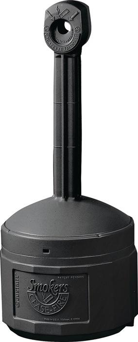 Cendrier sur pied D419xH978mm noir polyéthylène standard JUSTRITE_0