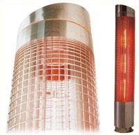 Colonne de chauffage Brasero 180 - Rayonnement frontal 180° - Puissance 4,5 kW - Hauteur 1510 mm - Alimentation triphasée 400-415 V_0