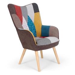 Fauteuil scandinave Klarys Tissu Beige - multicolore 3327480039724_0