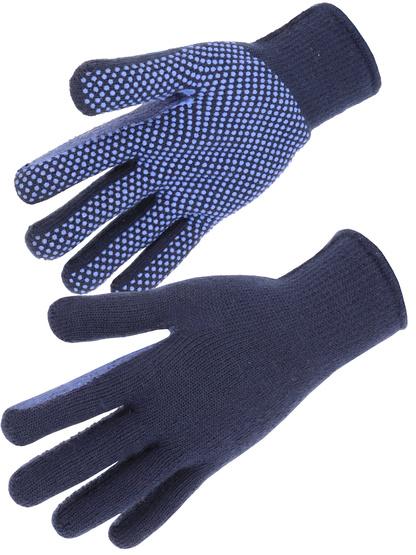 Gants acrylique - Picots P.V.C - Intérieur bouclette chaude - Jauge 13 - Protection thermique_0
