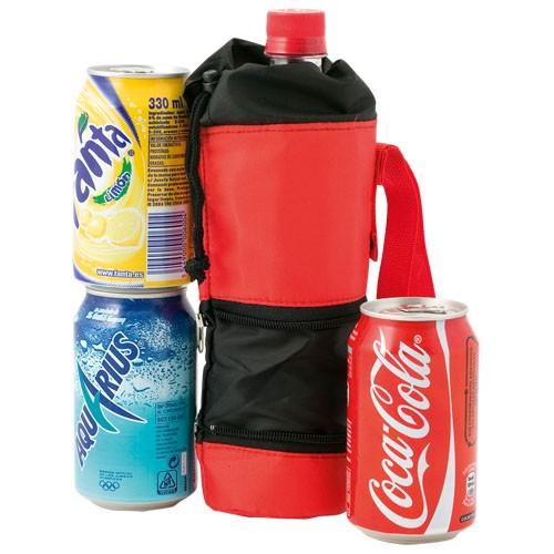 Glacière boîte publicitaire extensible - polyester/aluminium - pour canettes 330 ml et 500 ml_0