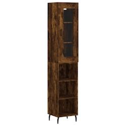 Helloshop26 - Buffet bahut commode armoire meuble de rangement organisateur cuisine salle de séjour salon haut 34,5 x 34 x 180 cm 02_0033253 - 300021_0