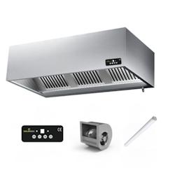 Hotte caisson avec moteur 1200x900x450 mm avec variateur, éclairage, filtre et robinet de vidange PREMIUM / GOLDINOX - 3701770822799_0