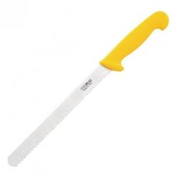 Hygiplas Couteau Pro à Trancher Denté Jaune 255 mm - jaune inox C810_0