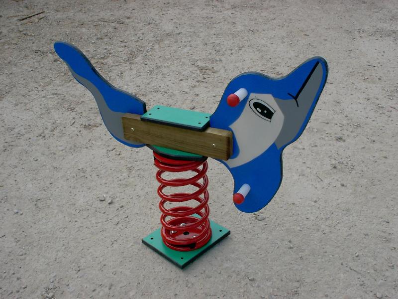 Jeu sur ressort 1 place - Figurine dauphin_0