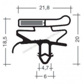 Joint JCA193G - pièce détachée pour chambre froide sur mesure - coloris gris_0