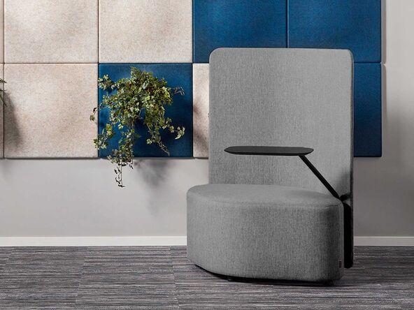 Pouf mobile avec tablette et cloison RamboSeat_0