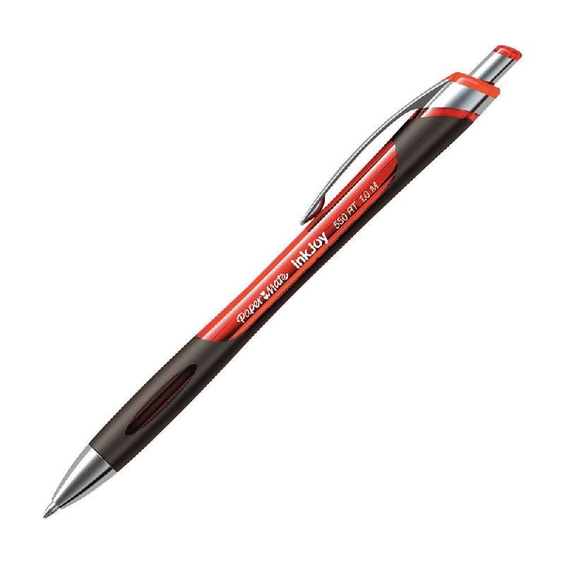 PAPER MATE STYLO BILLE RÉTRACTABLE INKJOY™ 550 ROUGE 1,0 MM