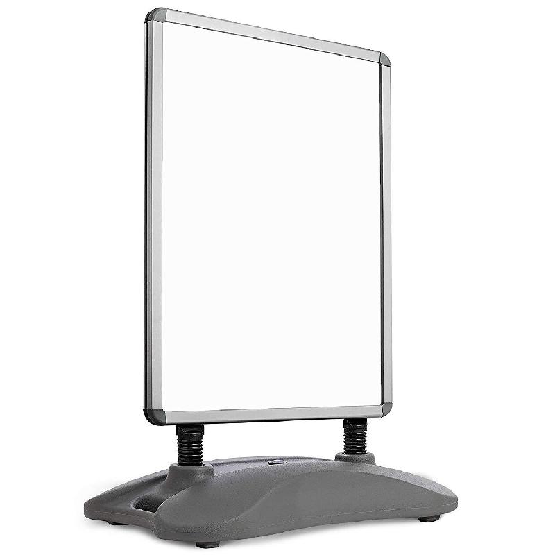 PORTE-AFFICHES A1 À ROULETTES ALUMINIUM DOUBLE FACE PANNEAU D\'AAFFICHAGE CHEVALET STOP TROTTOIR 2001116_0