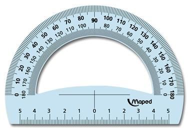 RAPPORTEUR 180° MAPED - BASE 12 CM