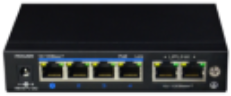 Switch 4 ports 100mbs PoE(+) - 60W + 2 ports - option 120W possible_0