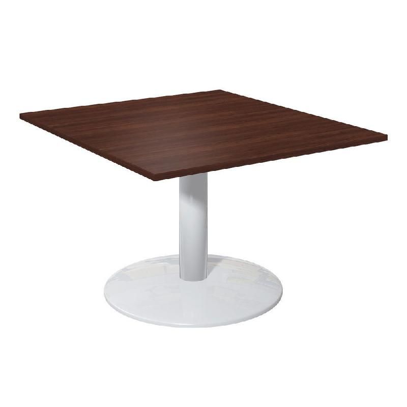 TABLE D'EXTENSION PIED TULIPE BLANC 124,5 X 120 CM - PLATEAU CHÊNE