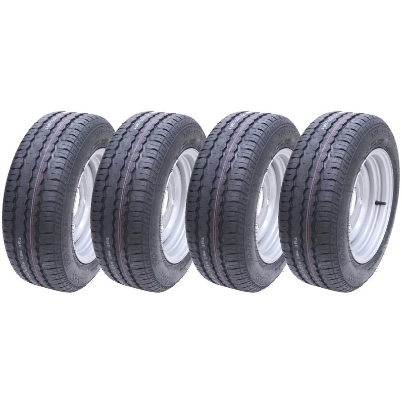 4-185/60 R12C 5 clous 112mm PCD roues et pneus remorque Brian james Ifor williams_0