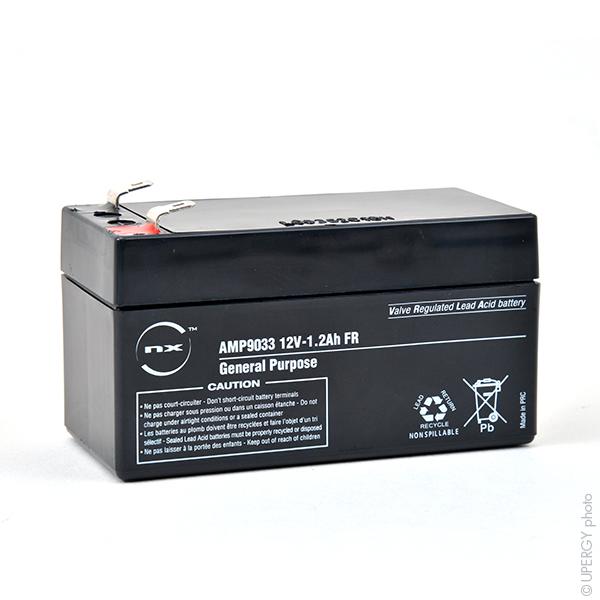 BATTERIE PLOMB AGM NX 1.2-12 GENERAL PURPOSE FR 12V 1.2AH F4.8_0