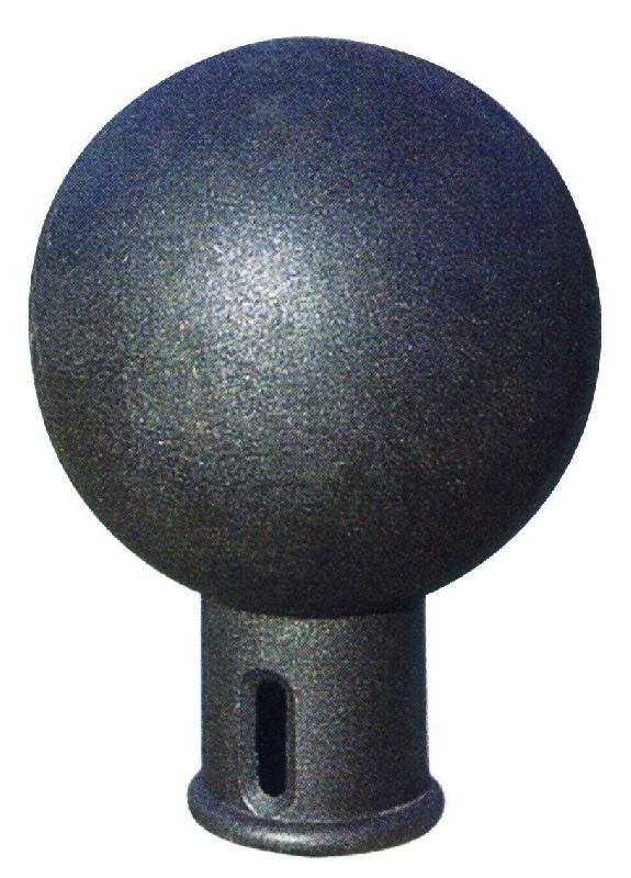 Borne fonte sphère - Diamètres 300 et 400 mm - Peinture noire_0