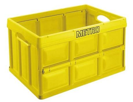 BOX PLIANT 46 L JAUNE METRO