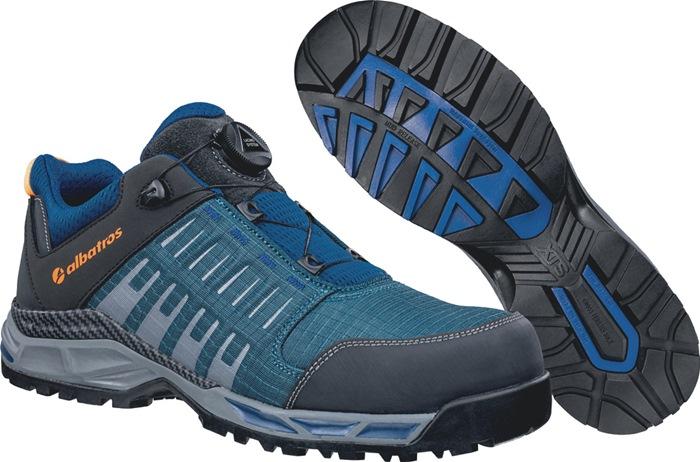 Chaussures de sécurité basses ANTELAO QL LOW pointure 41 pétrole S3 ESD HRO SRC EN ISO 20345:2011 - tissu ripstop - ALBATROS_0