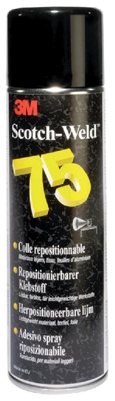 Colle aérosol 500ml repositionnable 75 transparent - 3M - 14182 - 587244_0