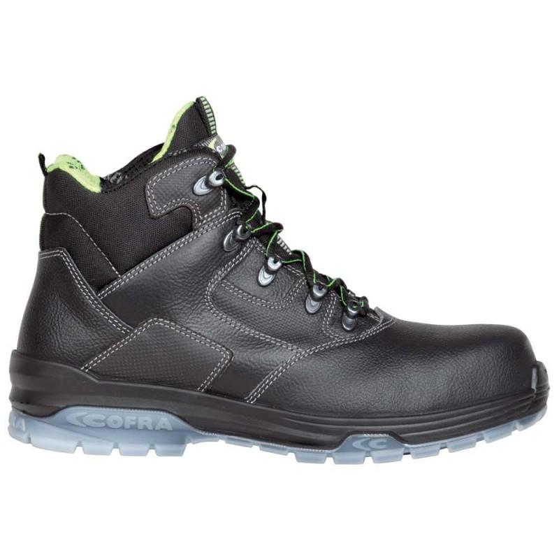 Chaussures de sécurité montantes De Chirico Black S3 SRC - cuir hydrofuge et embout non métallique_0
