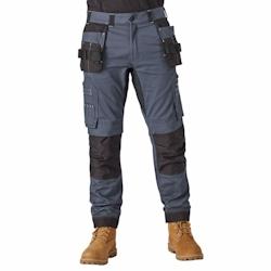 Dickies - Pantalon de travail gris noir holster UNIVERSAL FLEX Gris / Noir Taille 44 - 44 gris 5053823440787_0