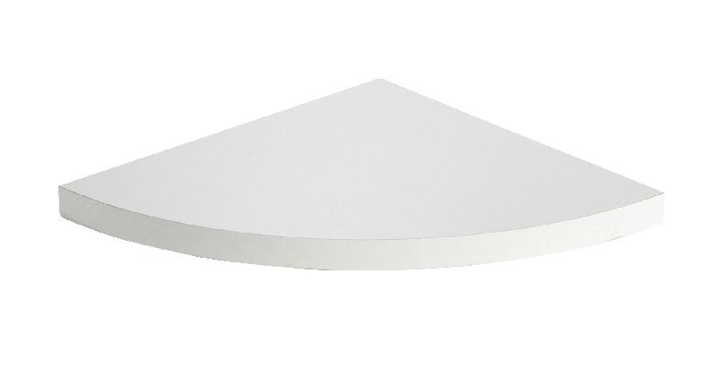 Étagère murale blanc satiné - MDF, l.23.5 x h.1.8 x p.23.5 cm, épaisseur 18 mm - Fixation invisible_0