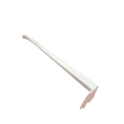 EUROP'METAL Barre de Charge (section:2,5cmX1,5cm), BLANC, Longueur 70cm. - blanc métal 3701487201313_0