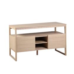 Meuble sous vasque plaqué chêne naturel ATOLL 140cm - beige 3760232700440_0