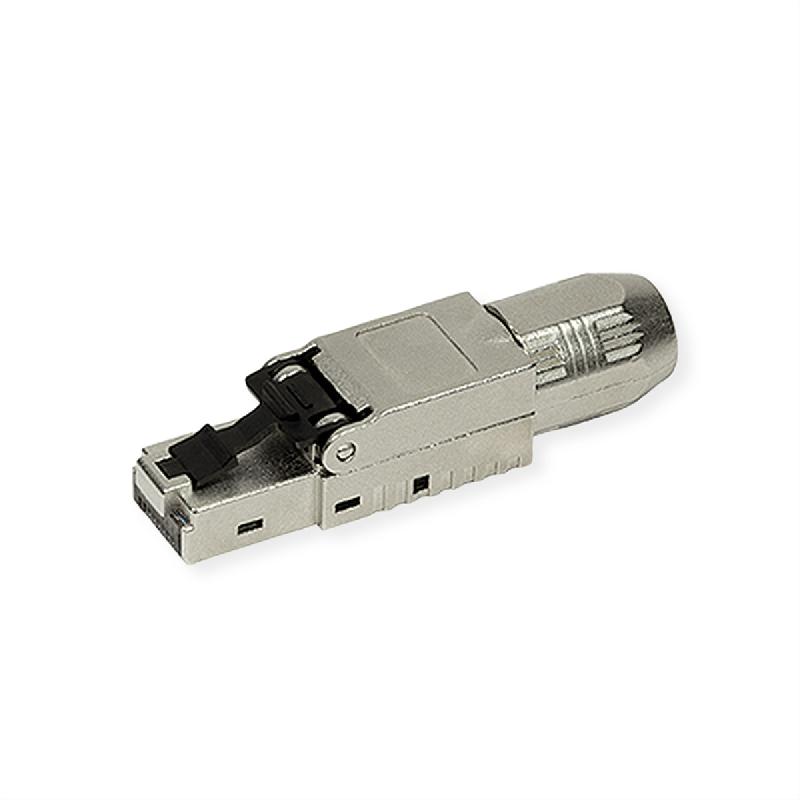 ROLINE Connecteur RJ-45 à confectionner Cat.6A (Classe EA), STP, argent_0