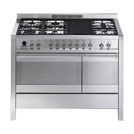 SMEG - CUISINIÈRE GAZ CENTRE DE CUISSON 120CM OPERA CS120-7 (CS 120 7) INOX_0