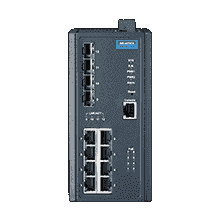 Switch industriel POE - 8 ports RJ45 Gigabit POE, 2 ports SFP Gigabit et 2 ports VDSL2 - Référence: EKI-7712G-2FVP-AE_0