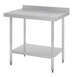 Table en acier inoxydable avec rebord Vogue 900 x 700mm - UNGJ506_0