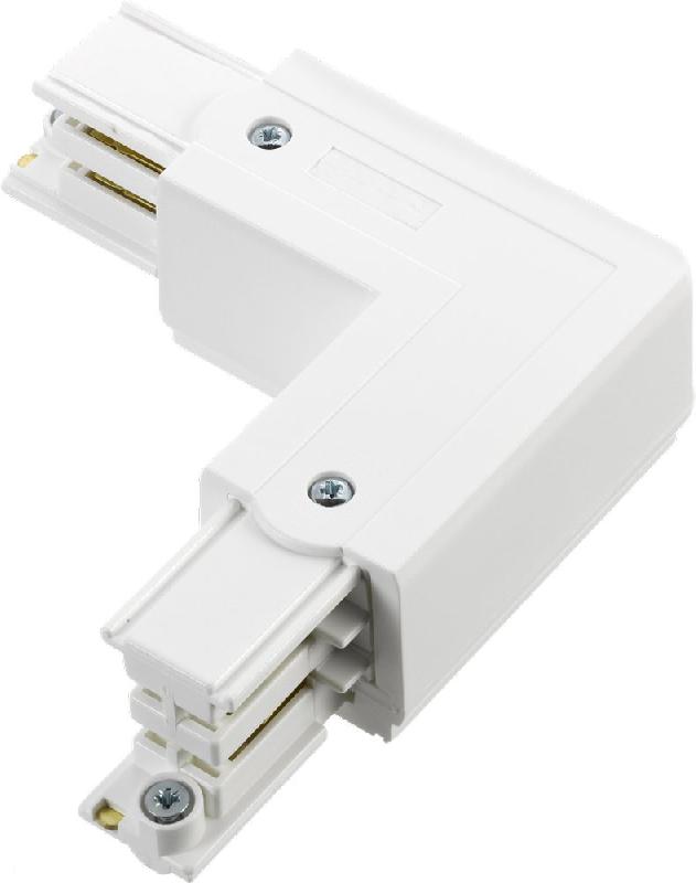 Interconnecteur saillie 90° blanc pour spot sur rail 3 allumages - Accessoires pour LED_0