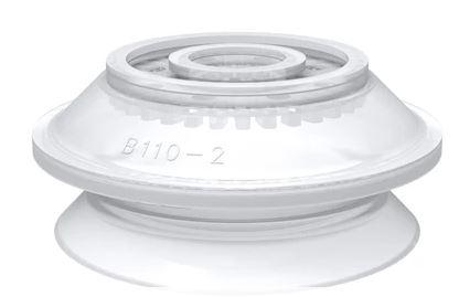 Ventouse ronde B110-2 en silicone FCM avec filtre - conformité FDA et EU - idéale pour objets légers_0