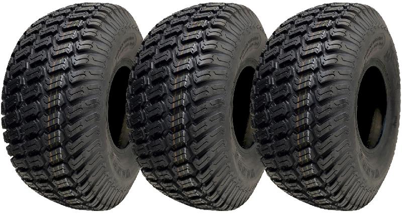 15x6.00-6 Grass Tyres 4ply Turf Ride on Lawnmower Wanda P332 Tubeless (Set of 3)_0