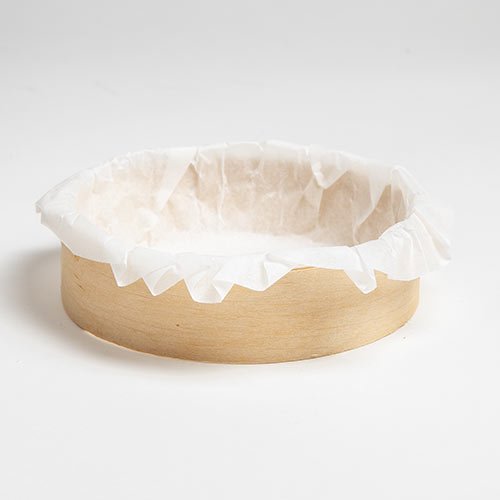 180 cercles ronds pour cuisson en bois avec papier siliconé - D12 x H3 cm - Colis de 180 unités_0