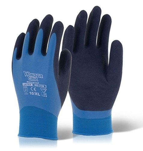 BEESWIFT WG318 XXL - Gants de protection Wonder Grip Aqua en nylon 13-gauge, entièrement en latex, résistants à l'eau_0