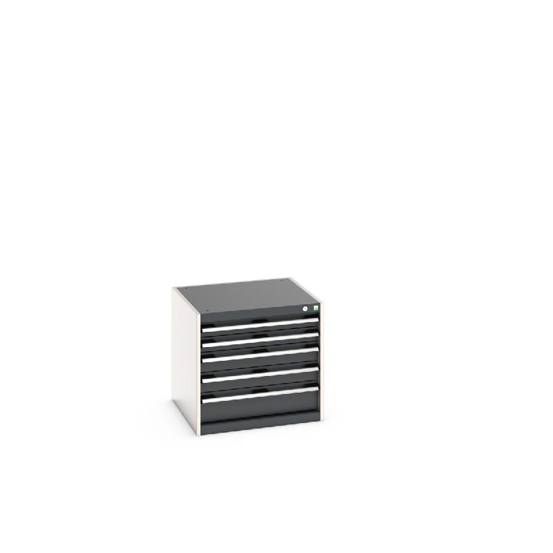 Armoire à tiroirs Cubio SL-666-5 - Réf : 40019152 - 5 tiroirs télescopiques, charge 1,5 tonne, acier_0