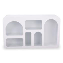 Buffet Navalor L130cm design arches style troglodyte Blanc - blanc Bois massif 28AF003white_0