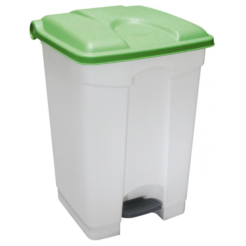 Container 45l blanc couvercle vert_0
