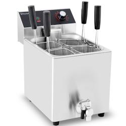 Cuiseur à Pâtes 8L Professionnel - 4 Paniers - Électrique 230V - Performance et Précision - Idéal pour la Restauration Rapide Pro - 4018613437904_0