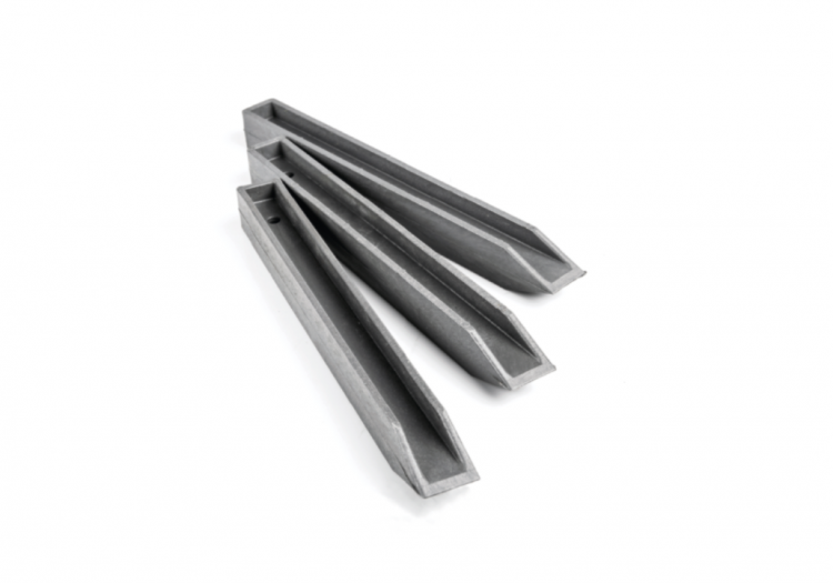 Lot de 10 piquets de fixation pour bordure Ecolat - Marron - 38 cm - Profil en H pour stabilité optimale_0