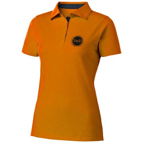 Polo femme Hacker 33097334 - maille piquée 100% coton - col côte en tricot plat avec patte 4 boutons_0