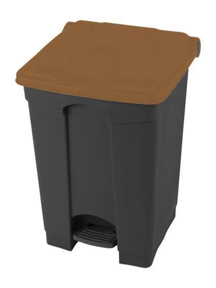 Poubelle à pédale HACCP 30L à 90L - Capacité 45L - Surface lisse et résistante - Marque Rolléco_0