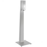 PP102E-7S - Borne de distribution de gel intelligente - Wagner - Acier inoxydable - Dimensions : 380 x 1350 x 380 mm - Réservoir 950 ml_0