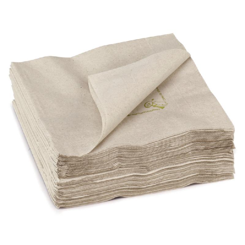 Serviettes de table recyclées 30 x 30 cm 2 plis - Lot de 100_0