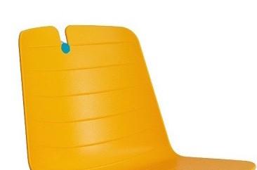 Siège giratoire sur roulettes Mindy. - Jaune_1