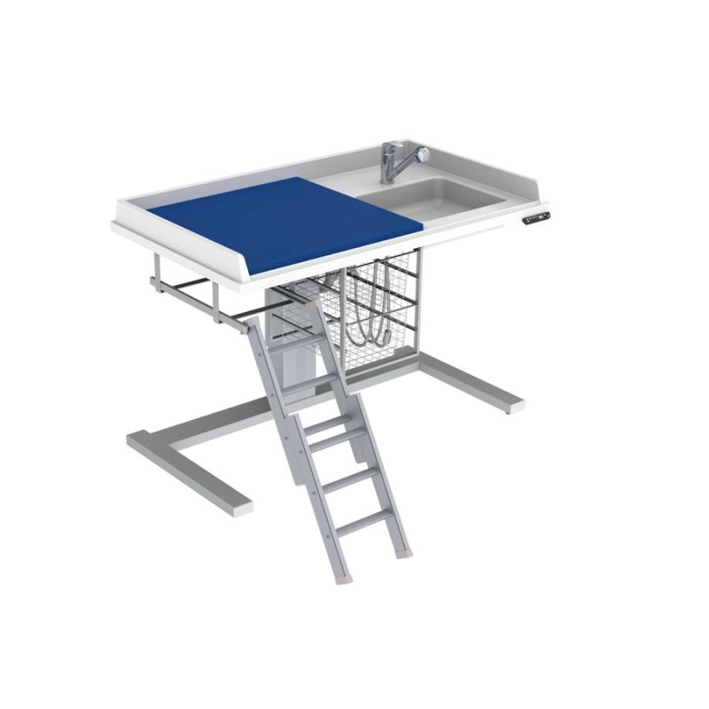 Table à langer pour handicapé - Granberg - électrique avec lavabo à droite, largeur 140 cm - 333-141-0211_0
